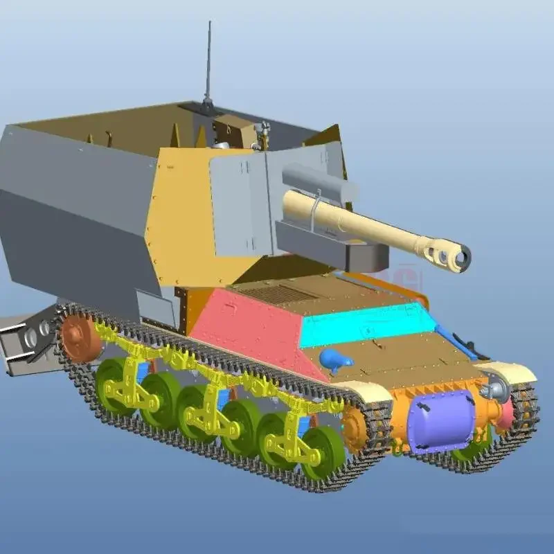 PANDA PH35037 Масштаб 1/35 10 5 см leFH18/4 LrS(f) Becker Heavy Gun onábutzwagen T Model Kit