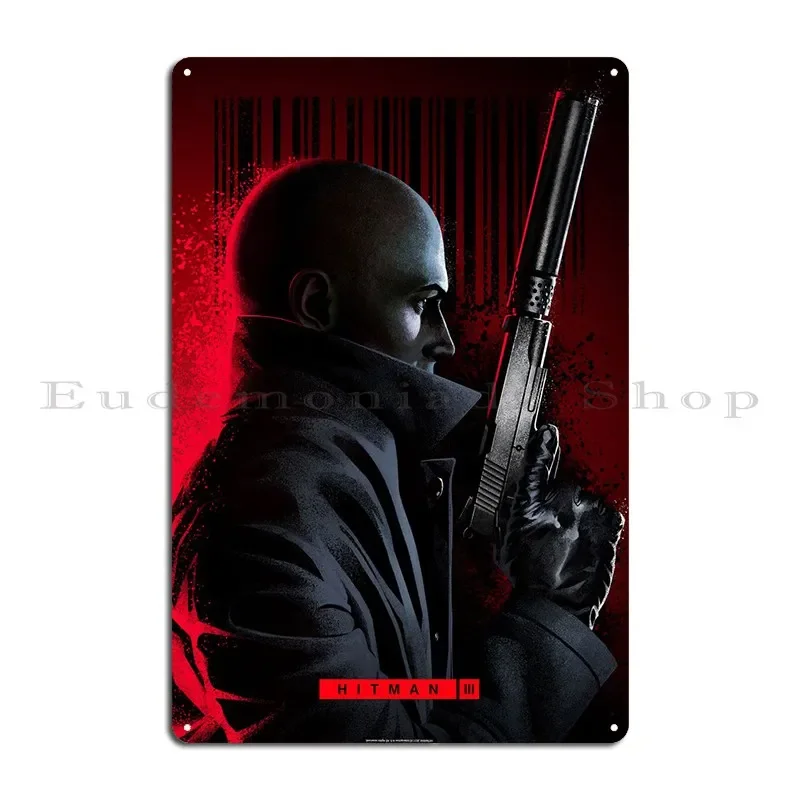 Hitman Металлические Вывески Печать Ретро Бар Дизайн Клуб Оловянная Вывеска Плакат