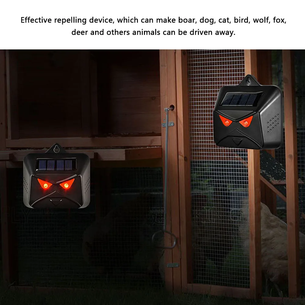 Многофункциональный силиконовый отпугиватель птиц на солнечной батарее с