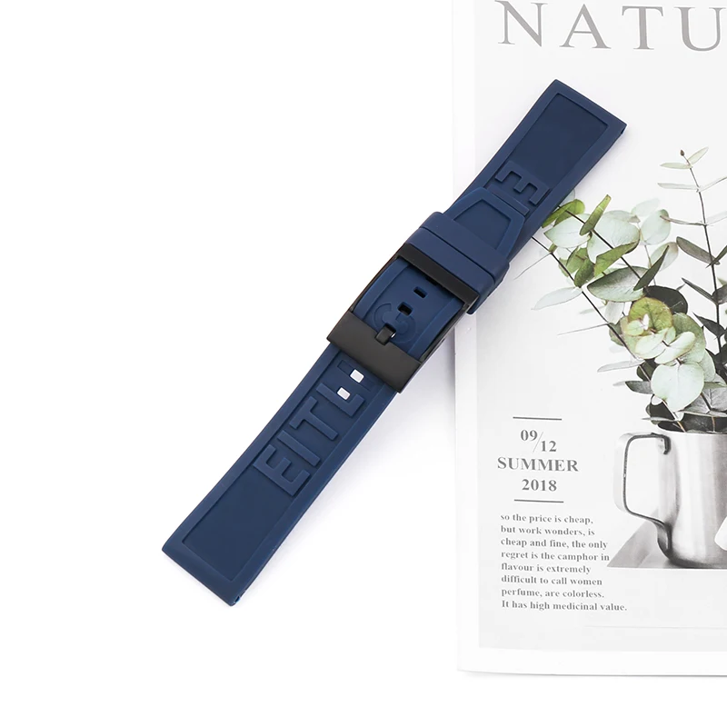 Watch accessories for Breitling rubber watch band outdoor sports waterproof watch band for men and women