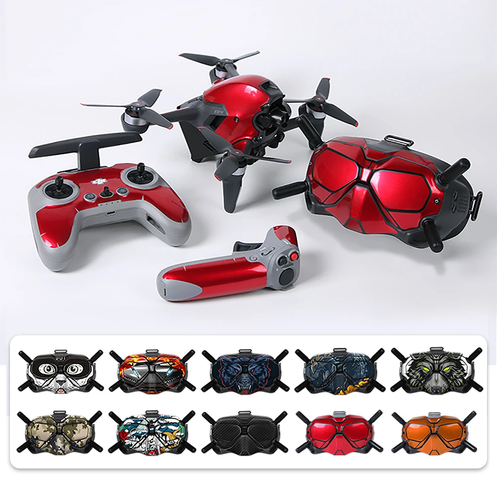

Стикер для дрона крутая наклейка защитный чехол из ПВХ наклейки для DJI FPV расческа и очки V2 аксессуары