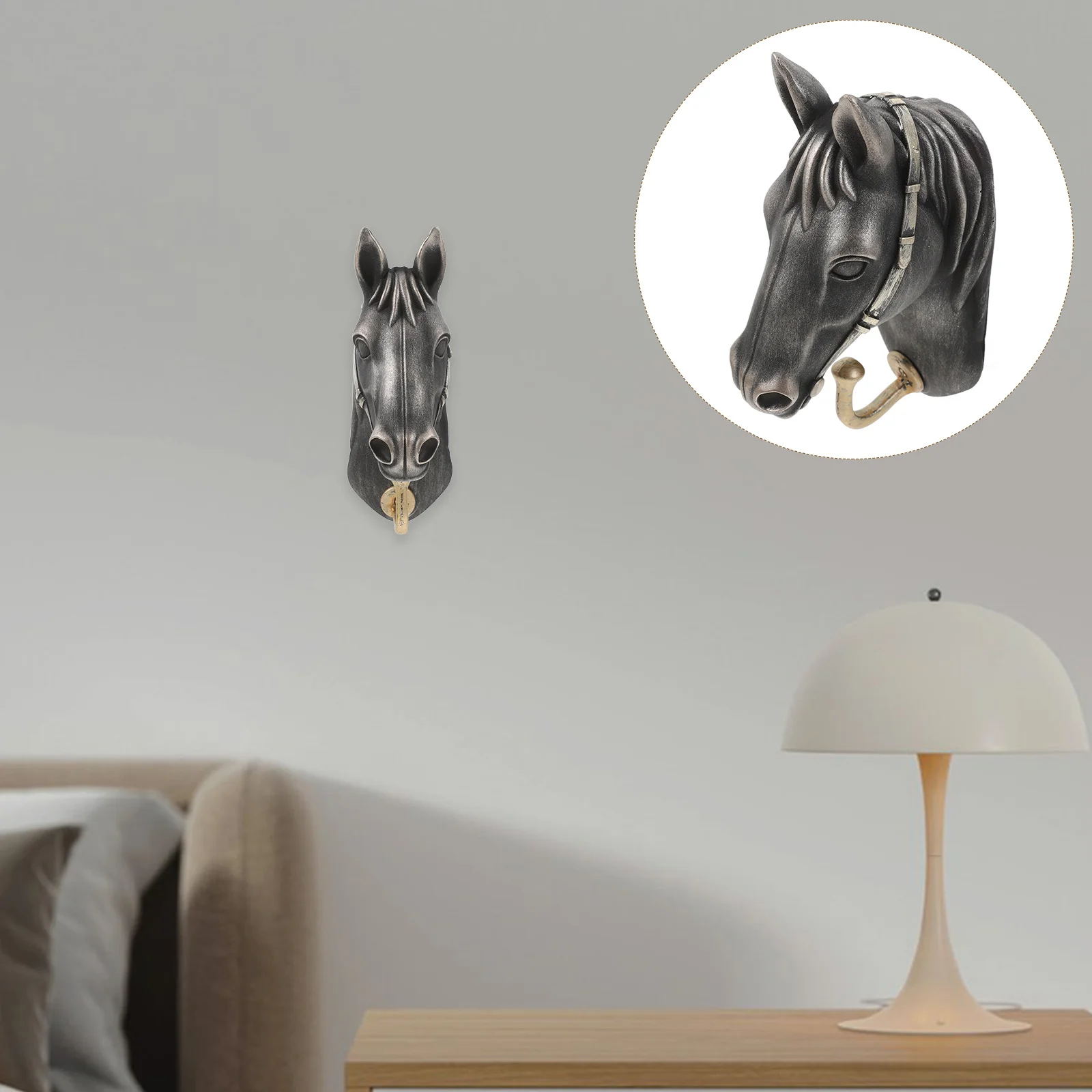 Крючки Wild Krats голова лошади настенная скульптура в форме животного декоративное