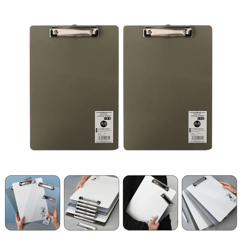 

2 Pcs Large Folder Tablet Nurse Paper Folders Doctor Clipboards Plastic Writing Tablets Hardboard