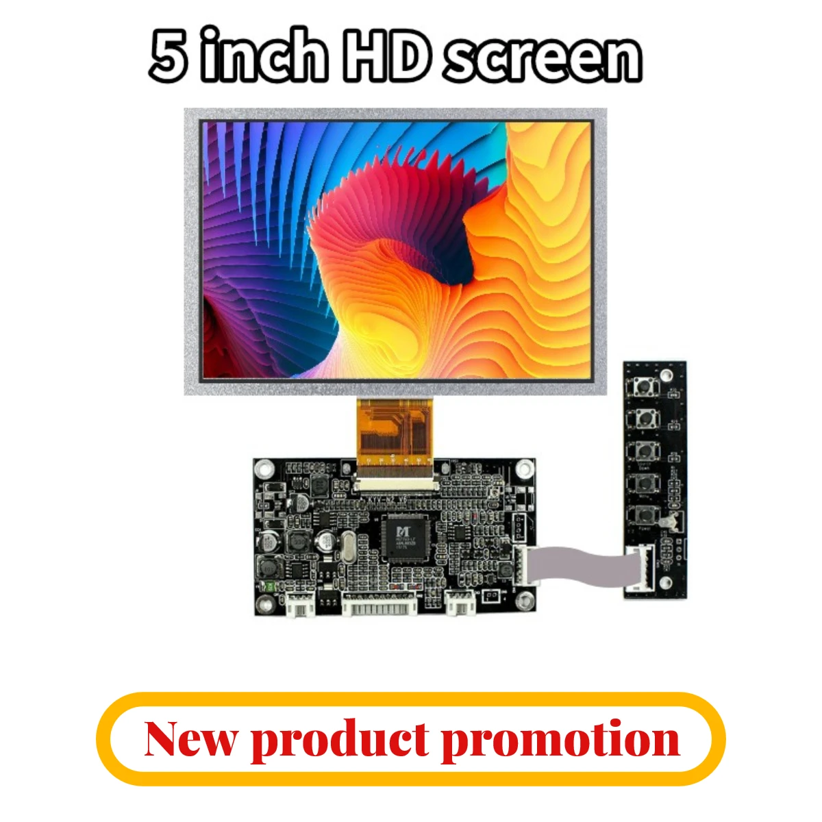5-дюймовый TFT ЖК-экран AT050TN22 V.1 V1 640x480 08C HD экран с HDMI VGA AV ЖК-панель управления панель