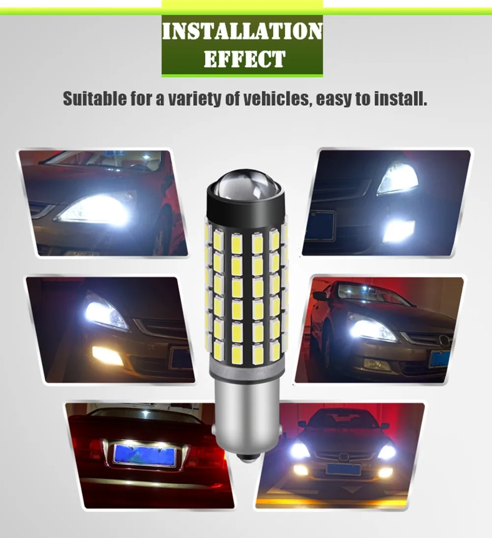 10 шт. автомобильные лампы CANBUS T4W 3014 78 чипов