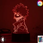 3D ночник, 16 цветов, преобразующий свет, Академия, DABI, светодиодная аниме лампа, ночной Светильник s Boku, визуальный ночник, настольная лампа