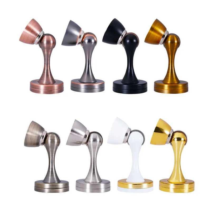 

Zinc Alloy Door Suction Wooden Door Anti-collision Mute Bedroom Wall Suction Strong Magnetic Door Touch Bathroom Door Stop