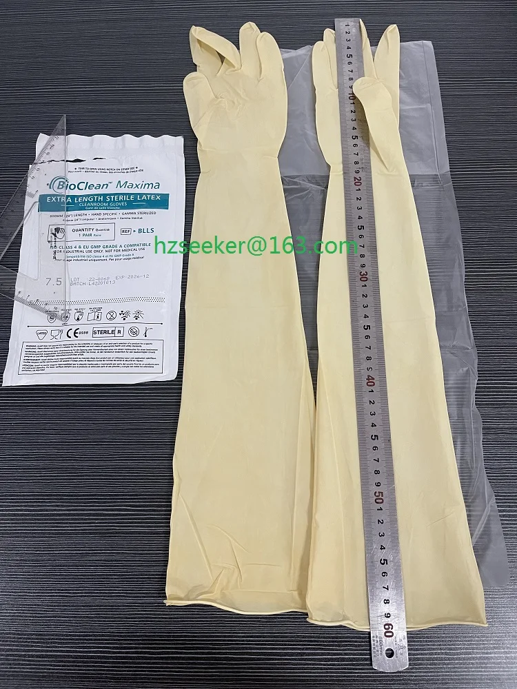 Ansell BioClean Maxima BLLS (10 пар) Стерильные одноразовые латексные перчатки для чистых