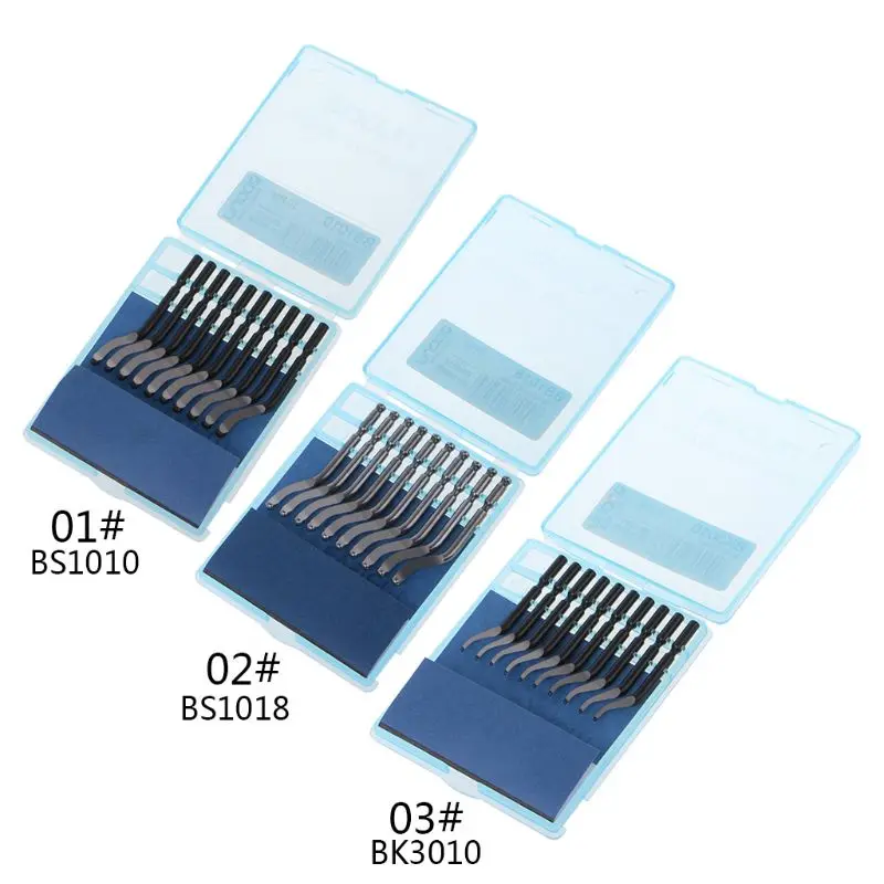 

10 шт., лезвия из быстрой стали BS1010 BS1018 BK3010