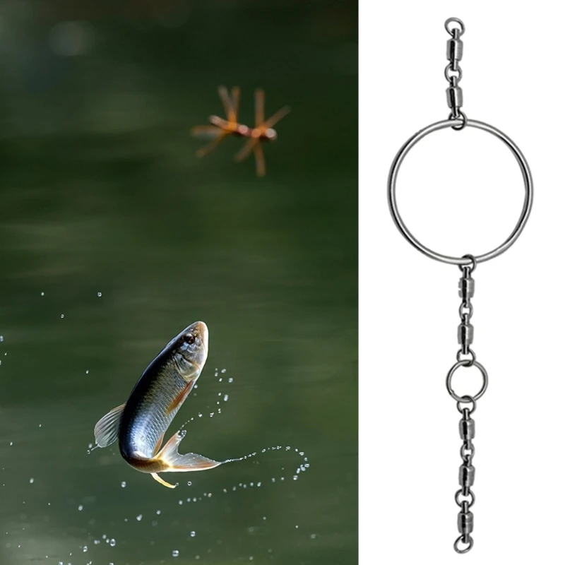 

Stainless Steel Swivel Connector Ball Bearing High Strength Fishing Tackle Accessories Rotating