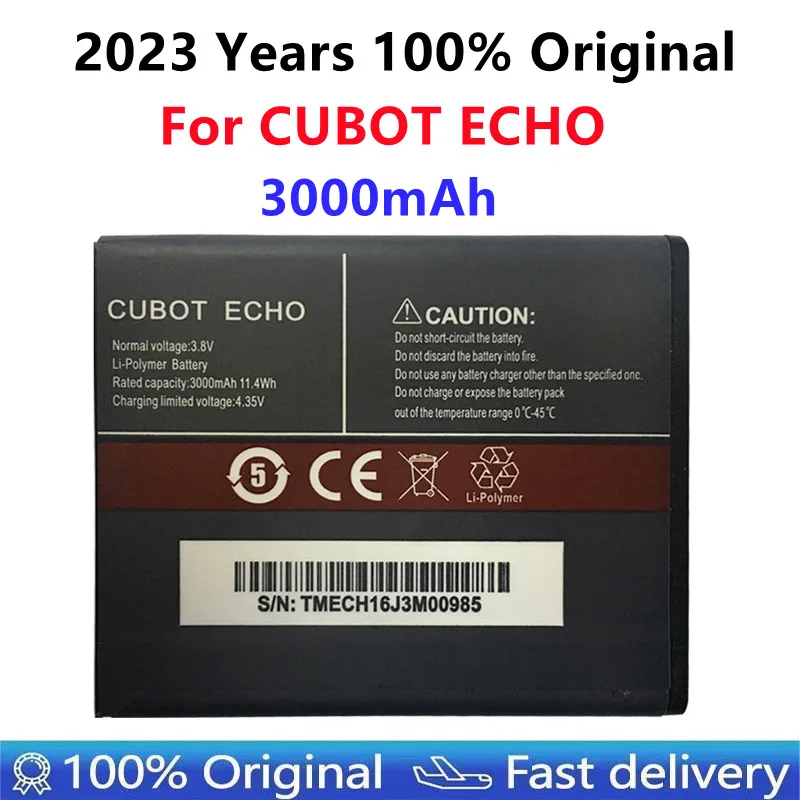 

100% New Original CUBOT ECHO Battery 3000mAh Replacement Backup Battery For CUBOT ECHO Cell Phone In Stock