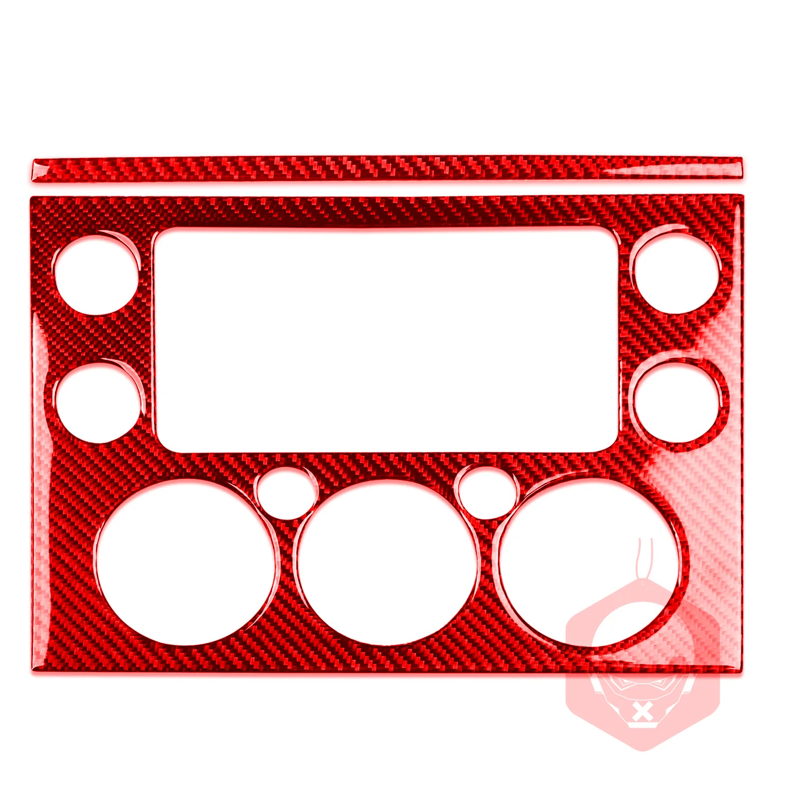 Фото Для Toyota FJ Cruiser 2007-2021, покрытие панели управления CD из углеродного волокна для кондиционирования воздуха, аксессуары для салона автомобиля, декоративная наклейка №3