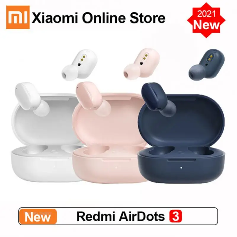 

Xiaomi Redmi AirDots 3 True Wireless Bluetooth Earphone AptX Adaptive Stereo Bass With Mic Handsfree Buds 3 TWS Earbuds Headset