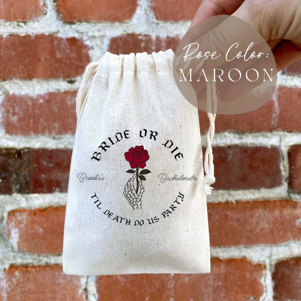 20Til Death Do Us Party-Невеста или Die-Custom Bachelorette Bag-RIP Last Name Bags-Custom Wedding Wag-Bach Party Tote-Hangover Kit