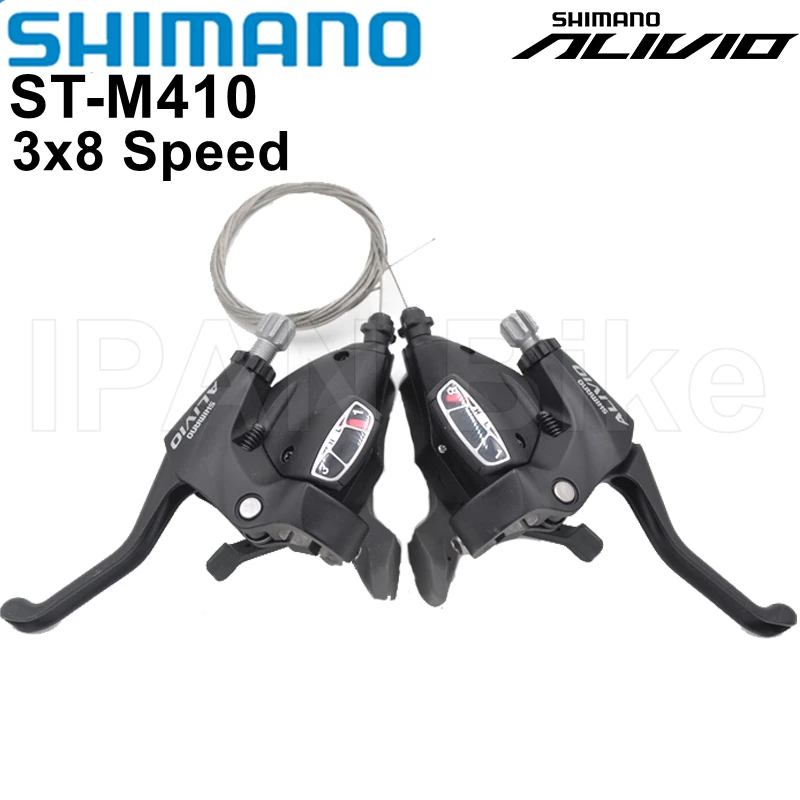

Shimano Alivio ST-M410 Conjoined DIP Shifter Lever 3x8 Speed ST M410 Shifters SL-M410 Trigger Bicycle Switch MTB Bike Derailleur