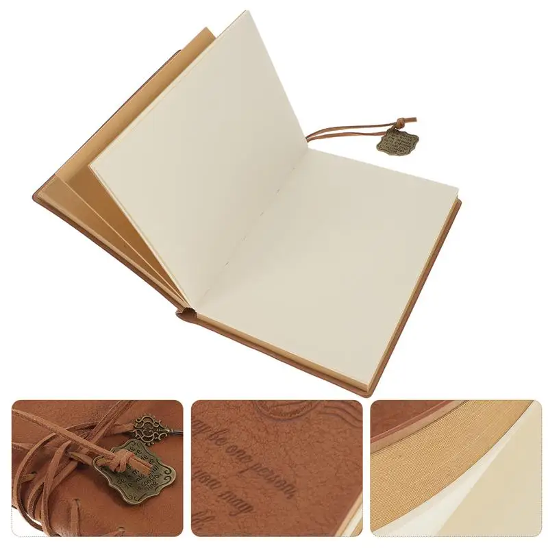 

Классический ретро винтажный стильный полиуретановый чехол с полосками для ключей, чистый блокнот, блокнот для путешествий, журнал, дневни...