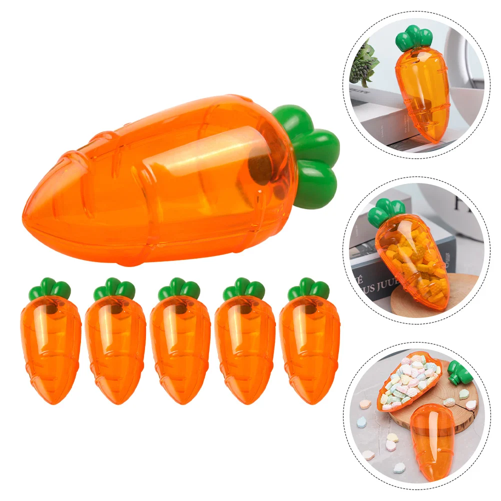 

Candy Easter Carrot Box Case Containers Boxes Gift Shaped Party Plastic Fillable Treat Favor Chocolates Holders Container