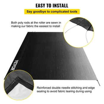 VEVOR Car Shelter Shade 16-21Ft RV Awning Camping Side Car Roof Top Tent Waterproof UV Portable Rain Canopy for Camper Trailer 5