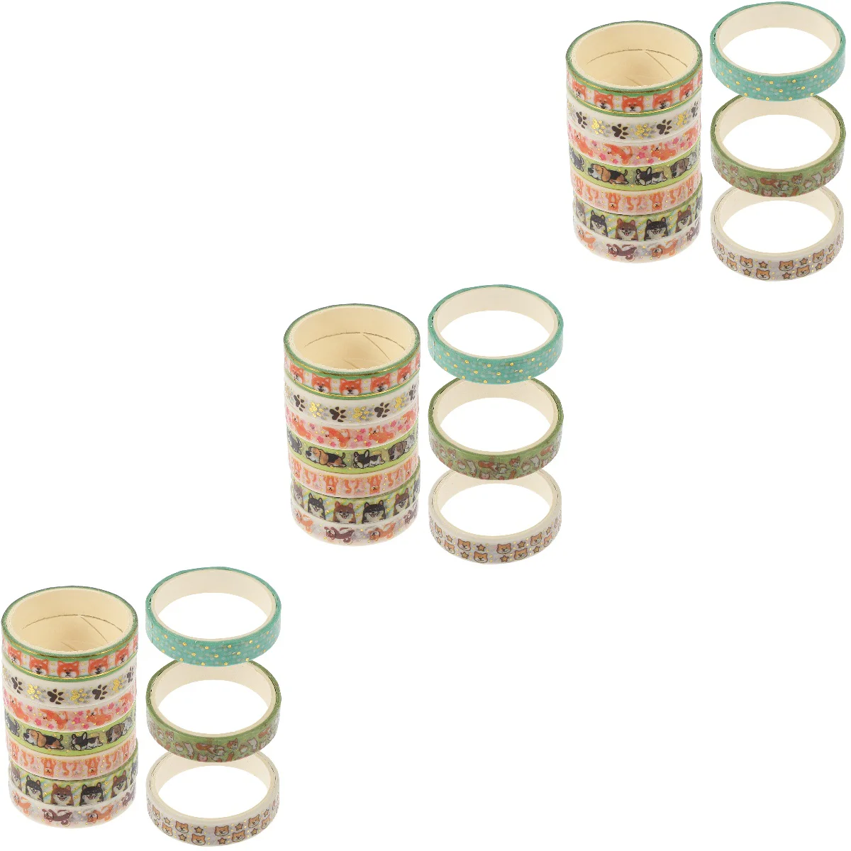 

30 Rolls Pet Dog and Cat Pattern Washi Paper Tapes Scrapbooking Diary Decorative Stickers