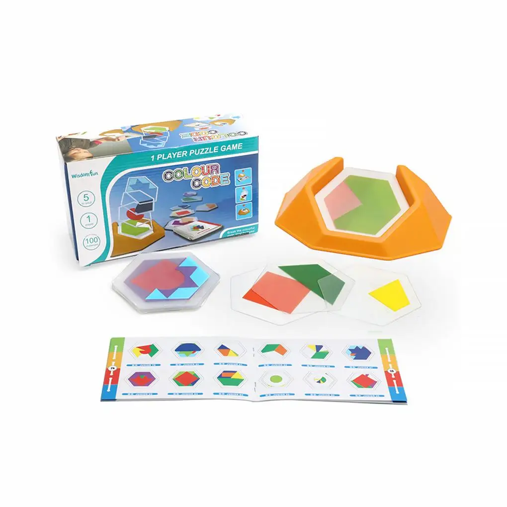 

Color Code Puzzle Educational Children Logic Game Colorful Geometric Matching Reasoning Toy Party Supplies Boys Girls