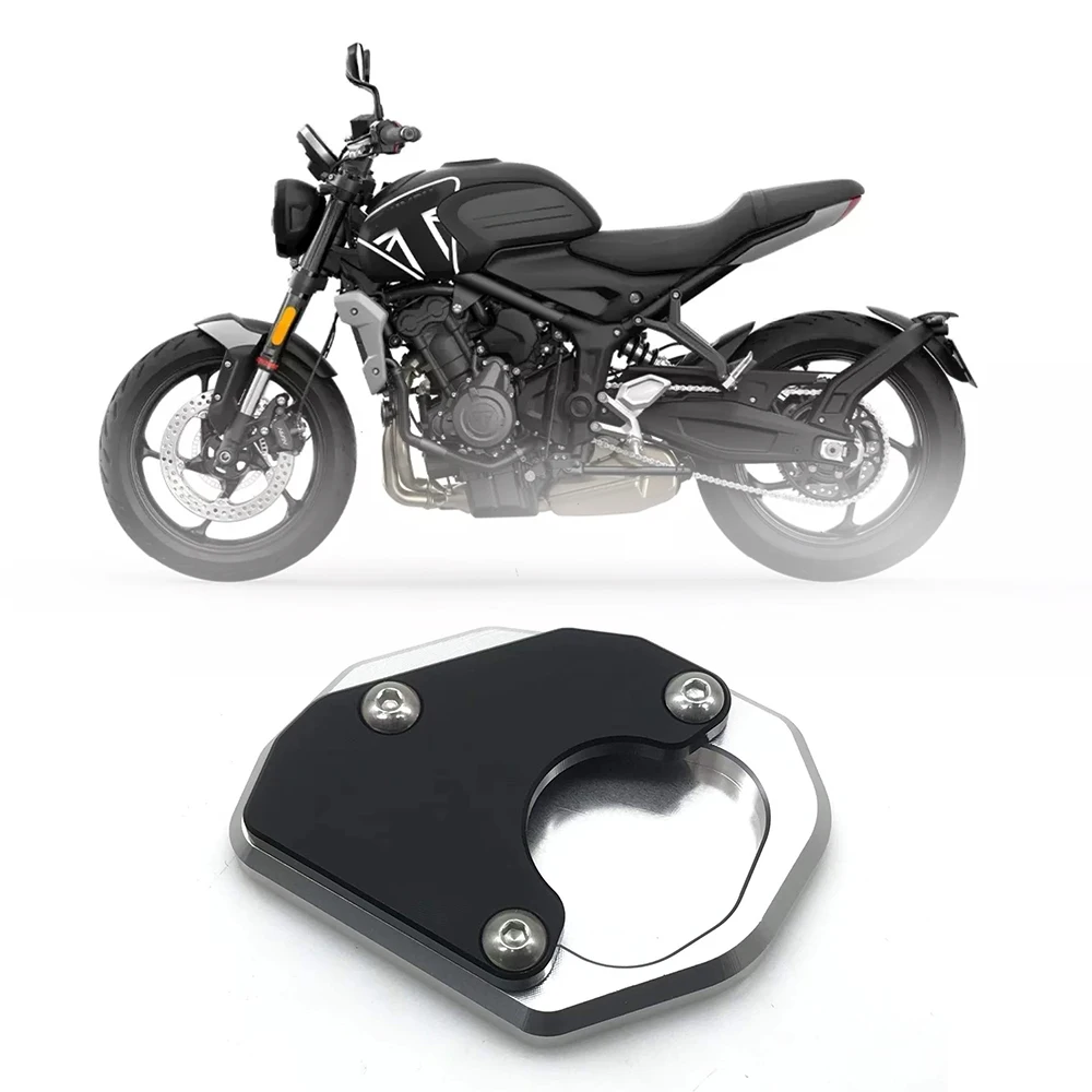 

For Triumph Trident 660 2021 2022 Motorcycle Kickstand Foot Side Stand Extension Enlarge Pad Support Plate Black