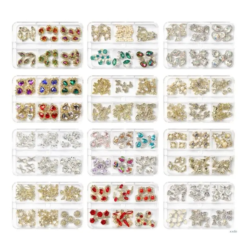 

3D банты, подвески для ногтей, блестки для ногтей, искусственные ногти, драгоценные камни, кристаллы, ювелирные украшения, гвоздики для творч...