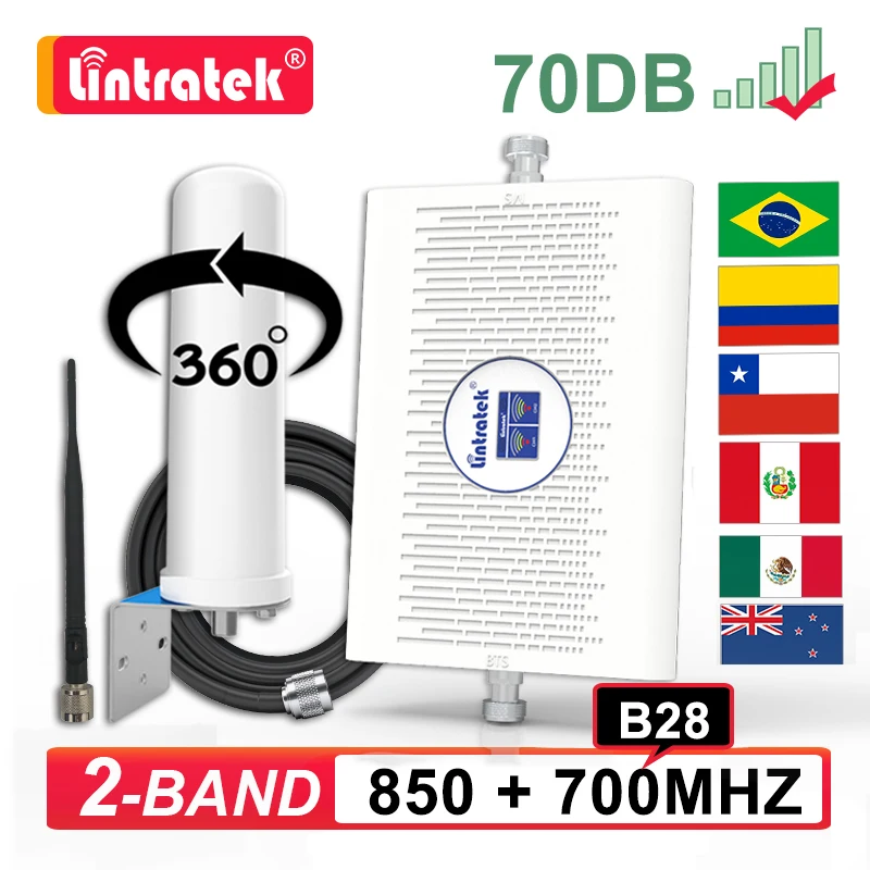Бразильский B28 B5 700Mhz 850 CDMA LTE сотовый усилитель мобильный ретранслятор 2G 3G 4G 700 Band28