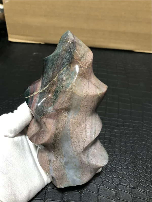 1 15 кг натуральный океанская яшма хрустальный факел хрустальные поделки