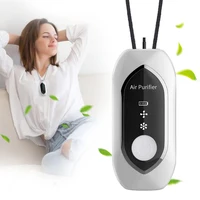 Personal Portable Mini Air Purifier Necklace Negative Ion Ionizer Air Cleaner