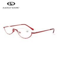 begreat ultralight clear presbyopic glasses half rim metal reading glasses style gift parents frame anteojos anteojos oculos