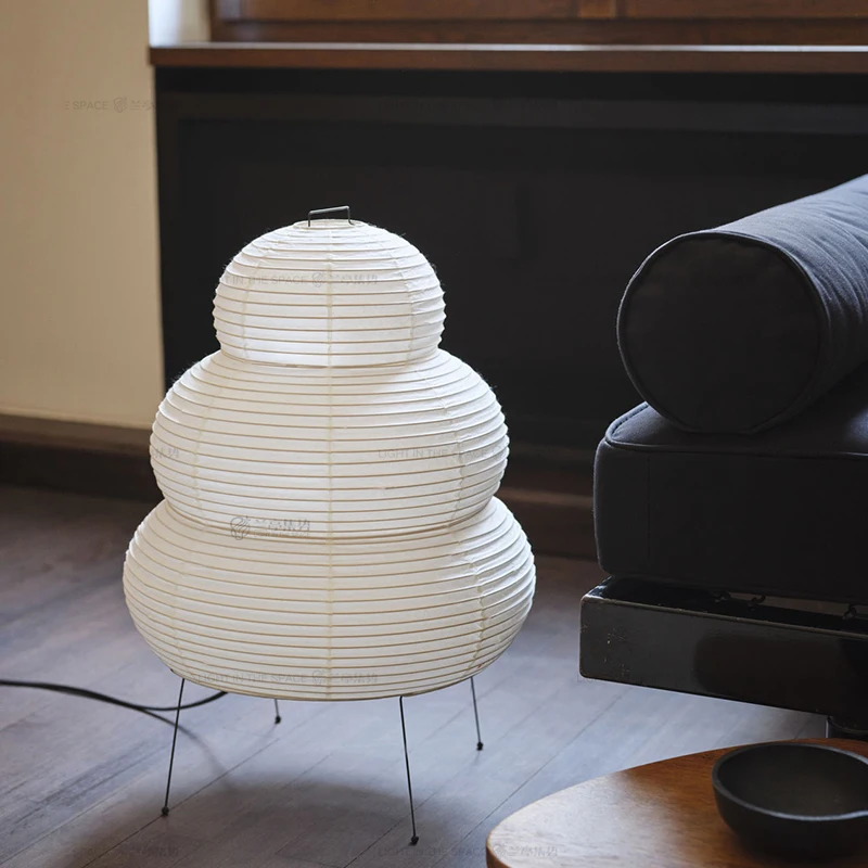 

Nordic Floor Lamp Modern Minimalist Designer Creative Japanese Japanese Paper Folk Living Room Bedroom Table Lamp