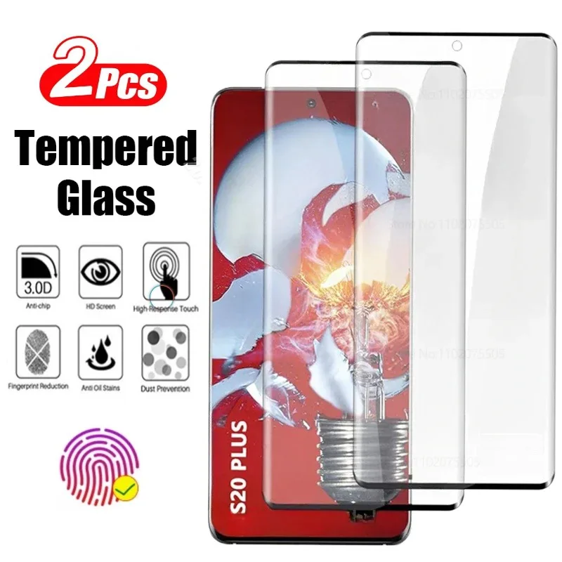 Изогнутое закаленное стекло для Samsung Galaxy S21 S22 S23 Ultra S20 Plus защита экрана от царапин