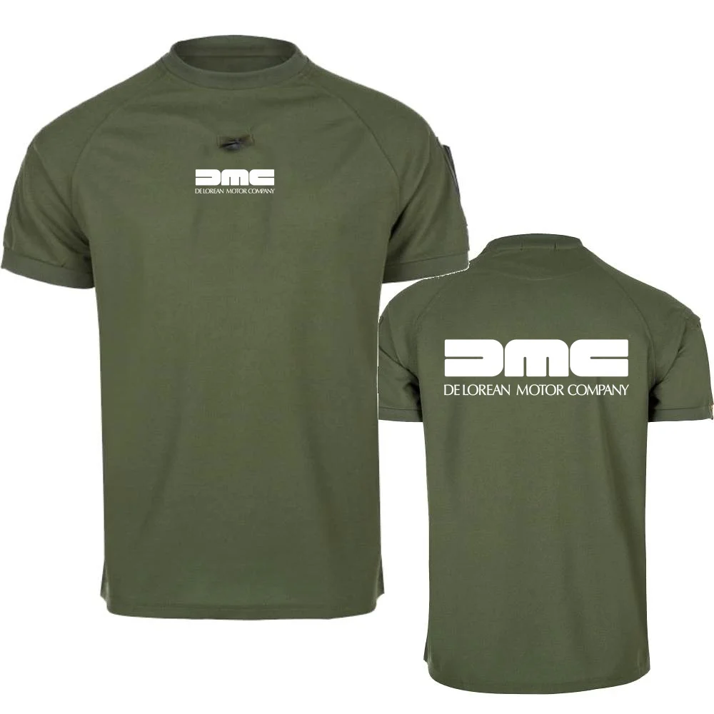 Мужская футболка DMC DeLorean Назад в будущее из фильма повседневные топы с короткими