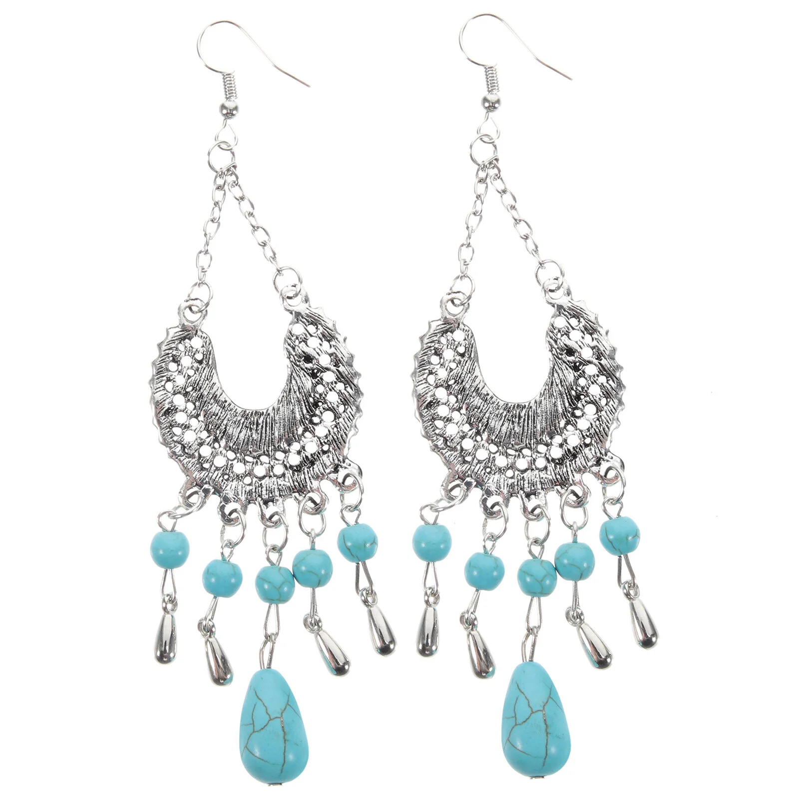 

1 Pair Womens Earrings Bohemian Style Earrings Hook Earrings Tassel Earrings for Teen Girls