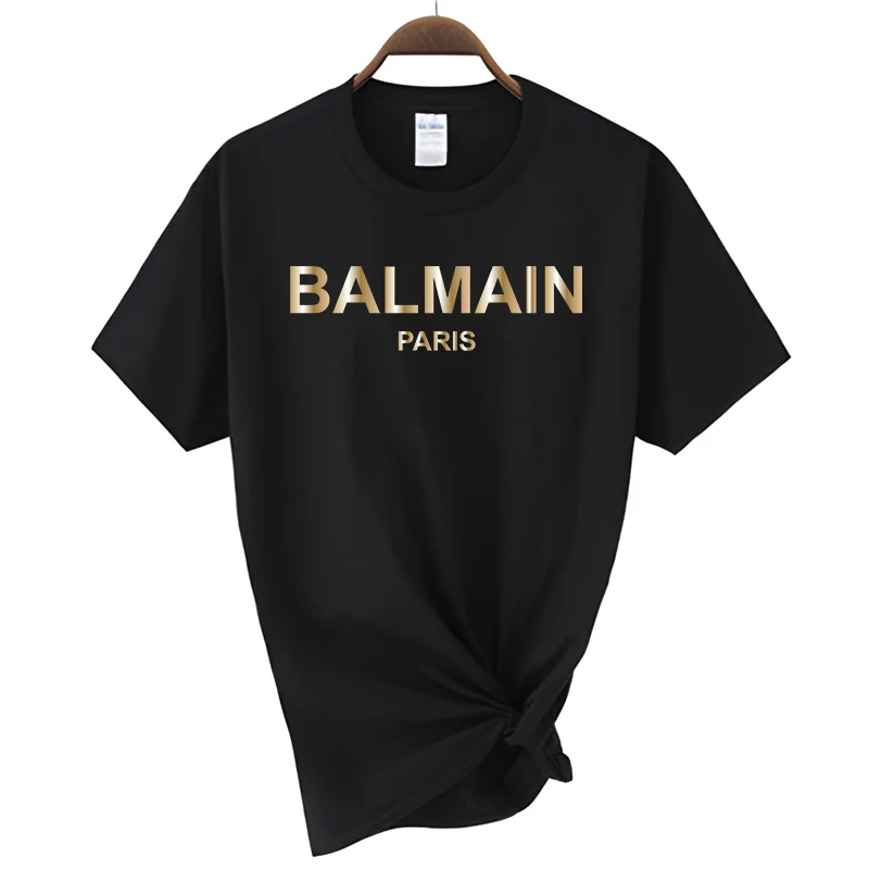 

Hot Sale Summer Men T-Shirt Cotton Tshirt Casual Streetwear Letter Print Short Sleeve T Shirt Luxury Brand Women Clothes Tee Top