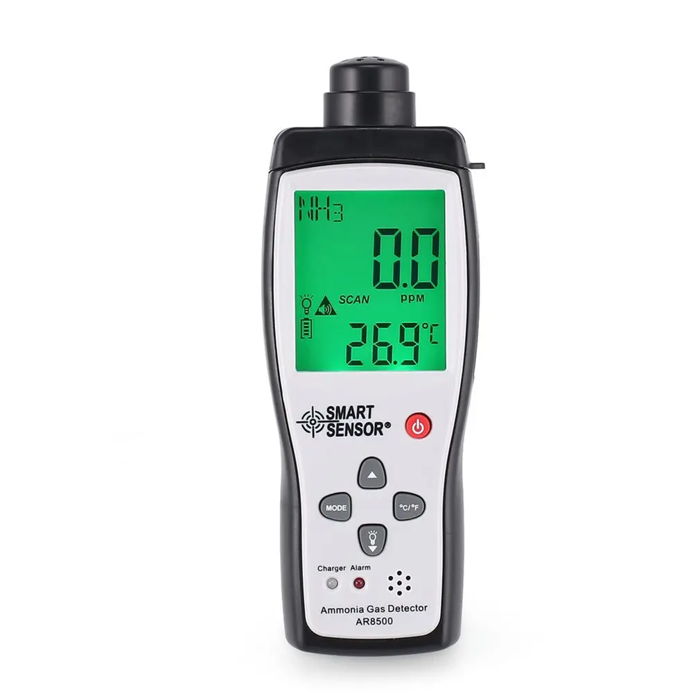 

Smart sensor Handheld Ammonia Gas NH3 Detector Meter Tester Monitor Range 0-100PPM Sound Light Alarm Gas Analyzers AR8500