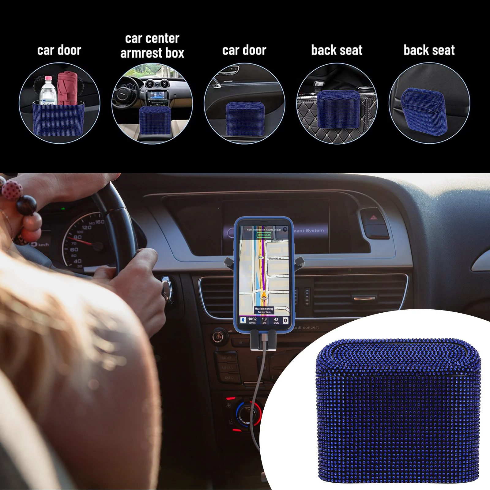 Автомобильная организация автомобильные аксессуары мусорный бак алмазные для El