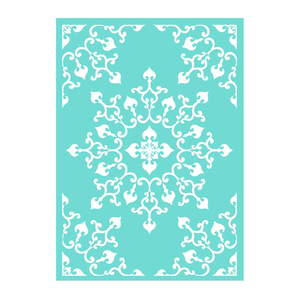 

Фон трафаретная печать Шелковый экран искусственная кожа лист цветок многоразовая копия моющиеся для самостоятельного изготовления сереж...