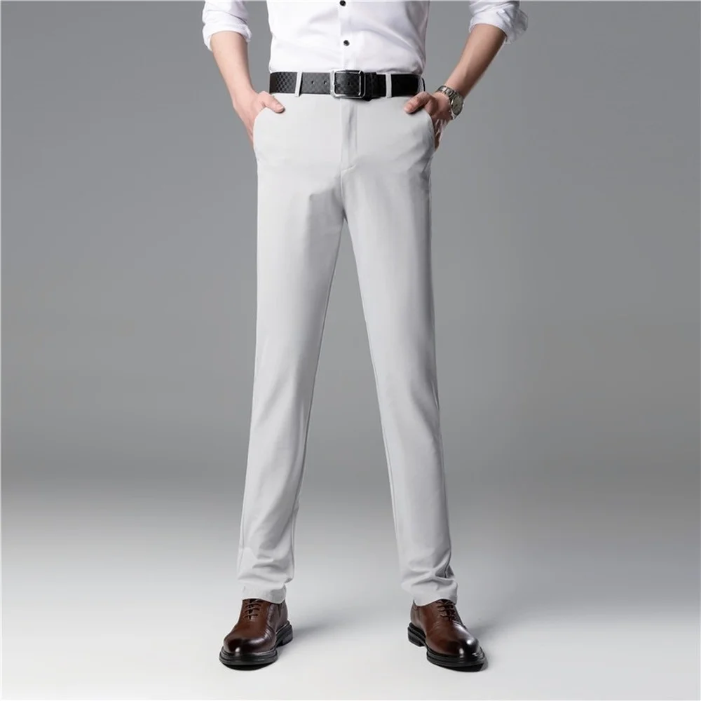 

Suit Pants Men Dress Pants Summer Male Business Causal Trousers Men Suit Pants Classic Straight Loose Blazer Trousers Men Slacks