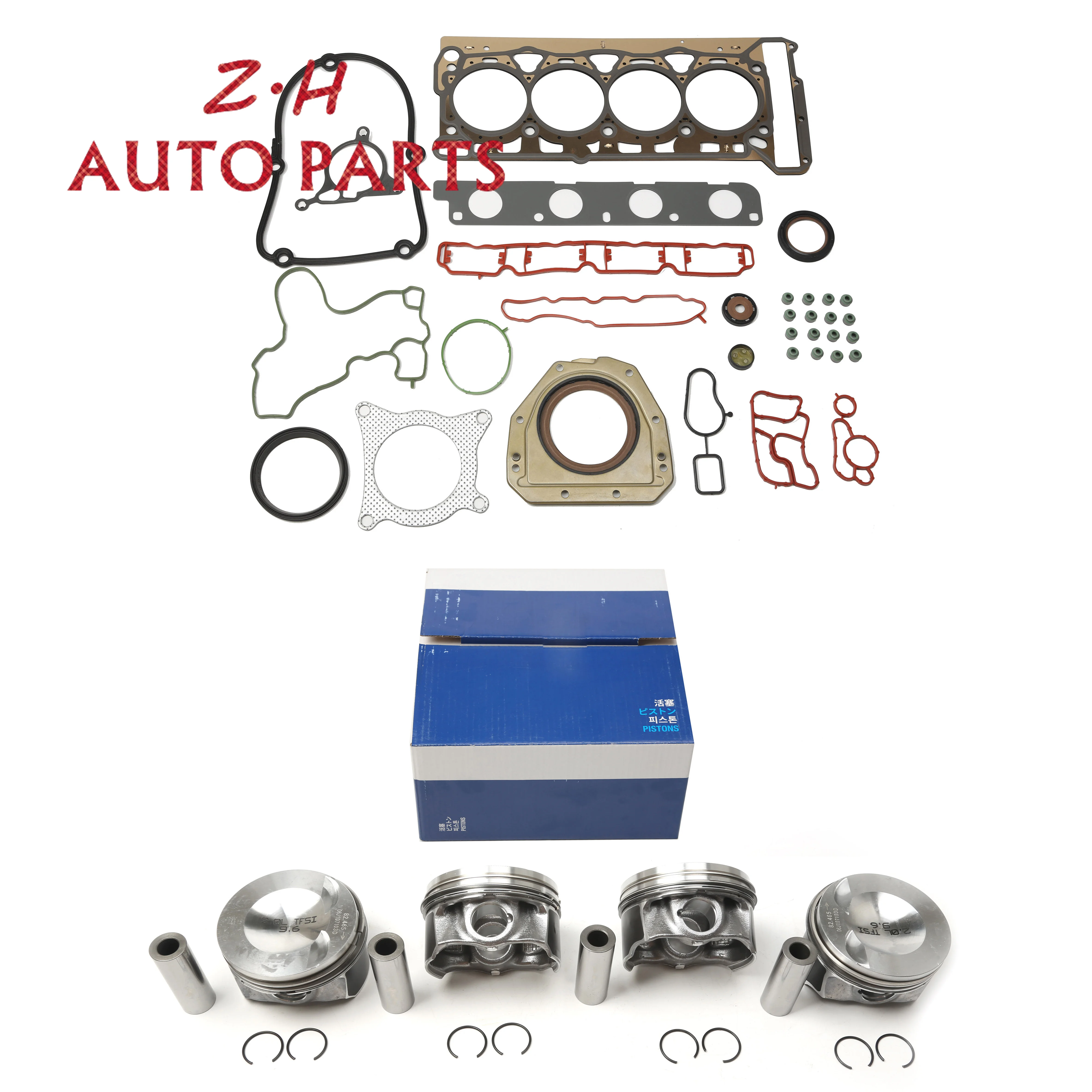 

06H 107 065 AM Engine Piston 21MMCylinder Head Gasket Oil Seal Kit For Audi TT A4 A5 Q5 VW Passat Jetta Golf Skoda EA888 2.0TSI
