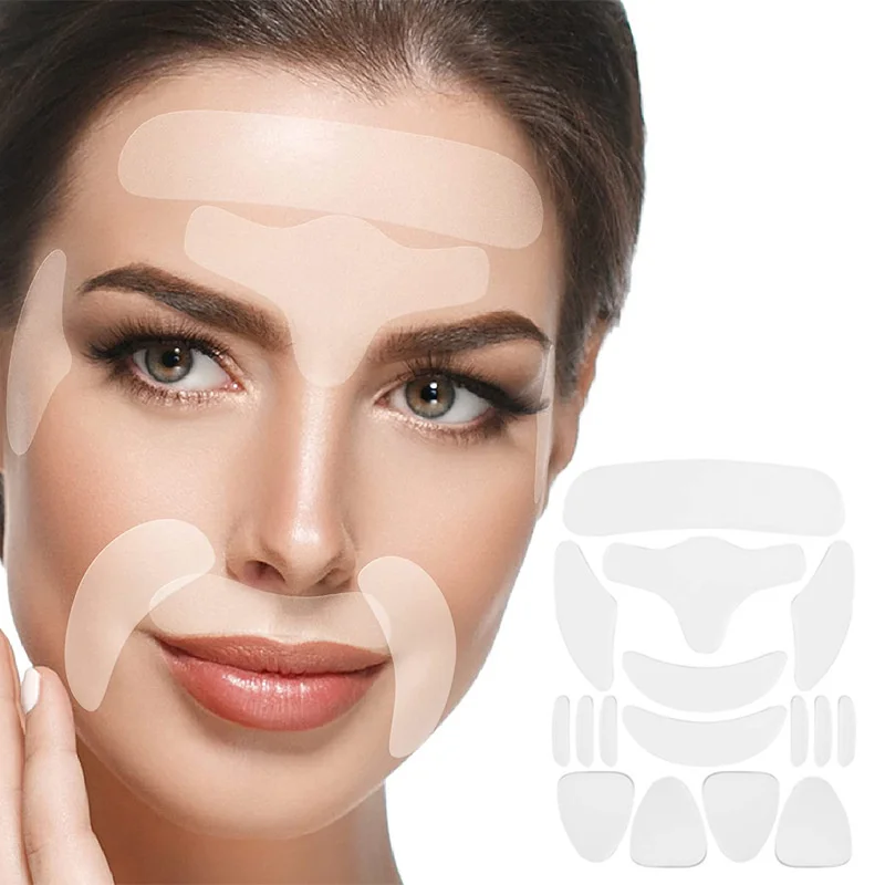 

160PCS Reusable Silicone Anti-wrinkle Removal Sticker Forehead Neck Eye Sticker Pad Anti Aging Patch Face Lifting Mask Skin Care