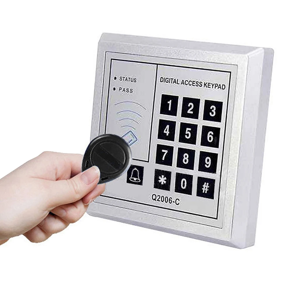 Фото RFID-брелок EM4100, совместимый с идентификационным считывателем 125 кГц для входной двери и карты замка безопасности, только для чтения №4