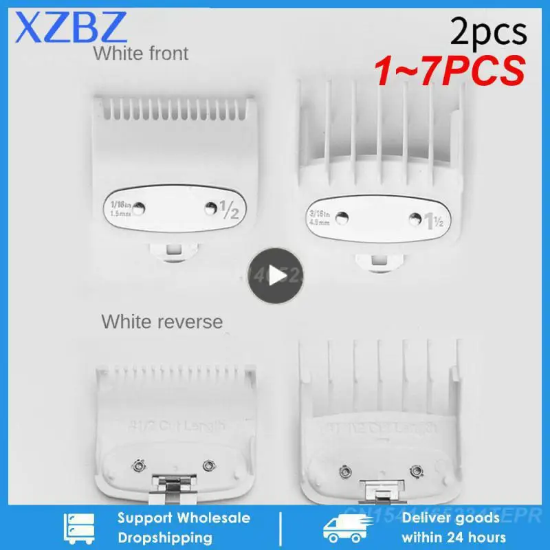 

1~7PCS For Hair Clipper Guide Comb Cutting Limit CombsSet Standard Guards Attach Parts Electric Clippers Accessories