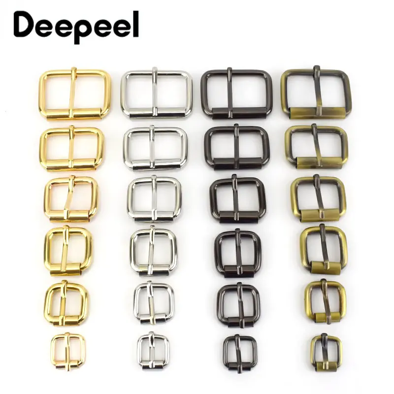 

5Pc 13-38mm Metal Roller Pin Buckle Adjust Clasp for Leather Belt Bag Strap Shoes Rectangle Ring DIY Sewing Hardware Accessories
