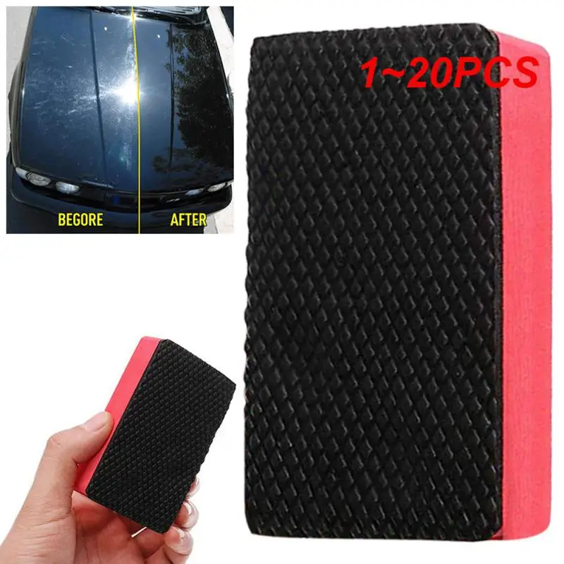 

1~20PCS New Car Wash Mud Clay Bar Sponge Block Pad Remove Contaminants Before Polisher Wax For Car Care Cleaning