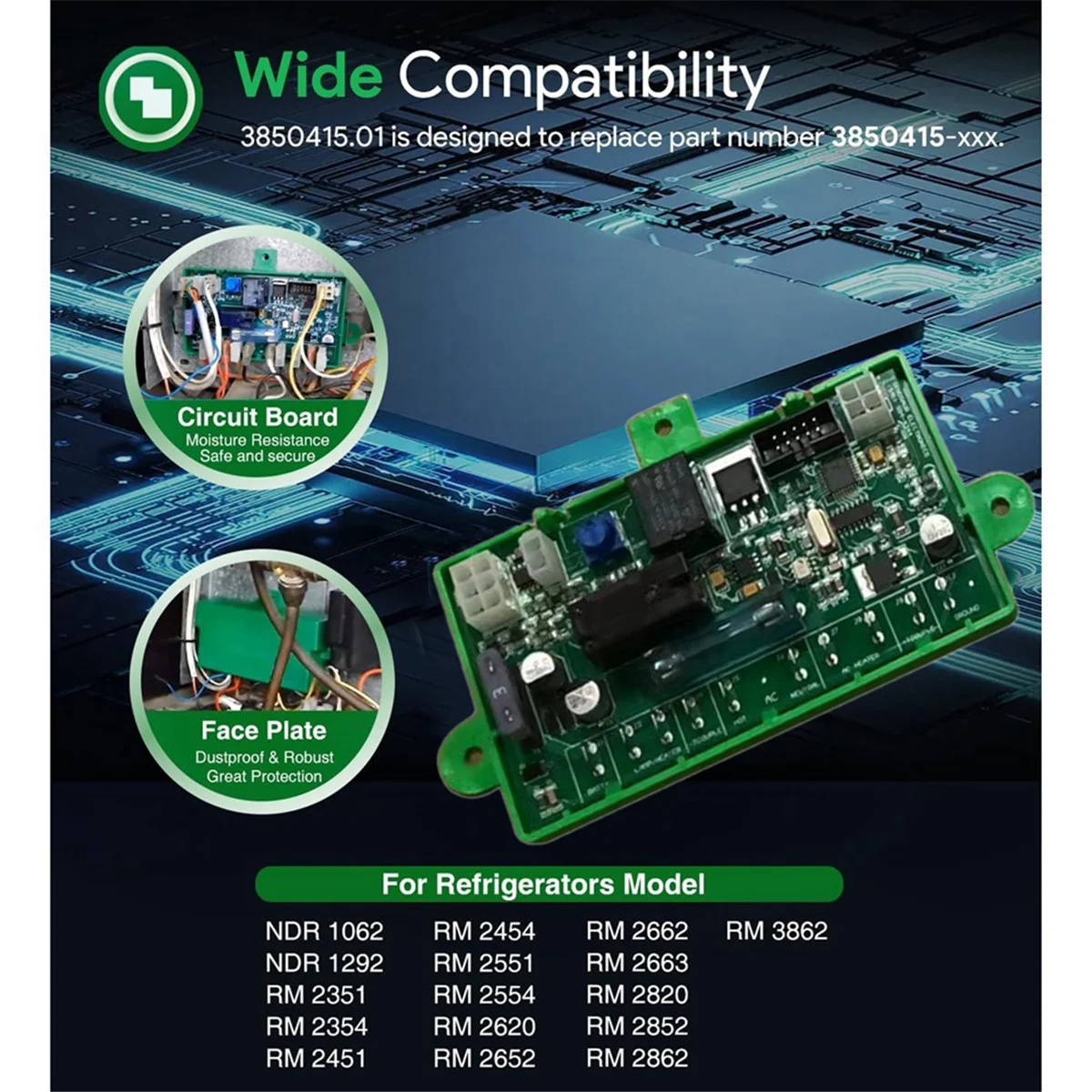 3850415 01 материнская плата холодильника для Dometic 2 или 3-сторонних деталей RV