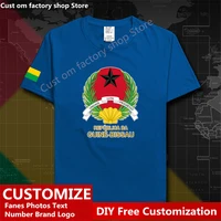 republic of guine bissau guinean bissau gnb country t shirt custom jersey fans number logo high street loose casual t shirt