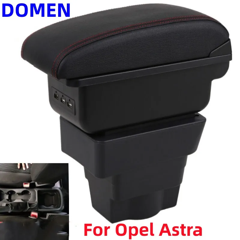 

For Opel Astra Armrest Box Retrofit parts For Opel Astra J Car Armrest Center Storage Box Interior details Car Accessories USB