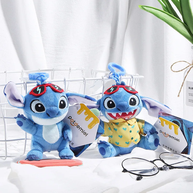 

Kawaii Disney Genuine Authorized Stitch Summer Doll Backpack Plush Pendant School Bag Keychain Doll Doll Cartoon Plush Wholesale