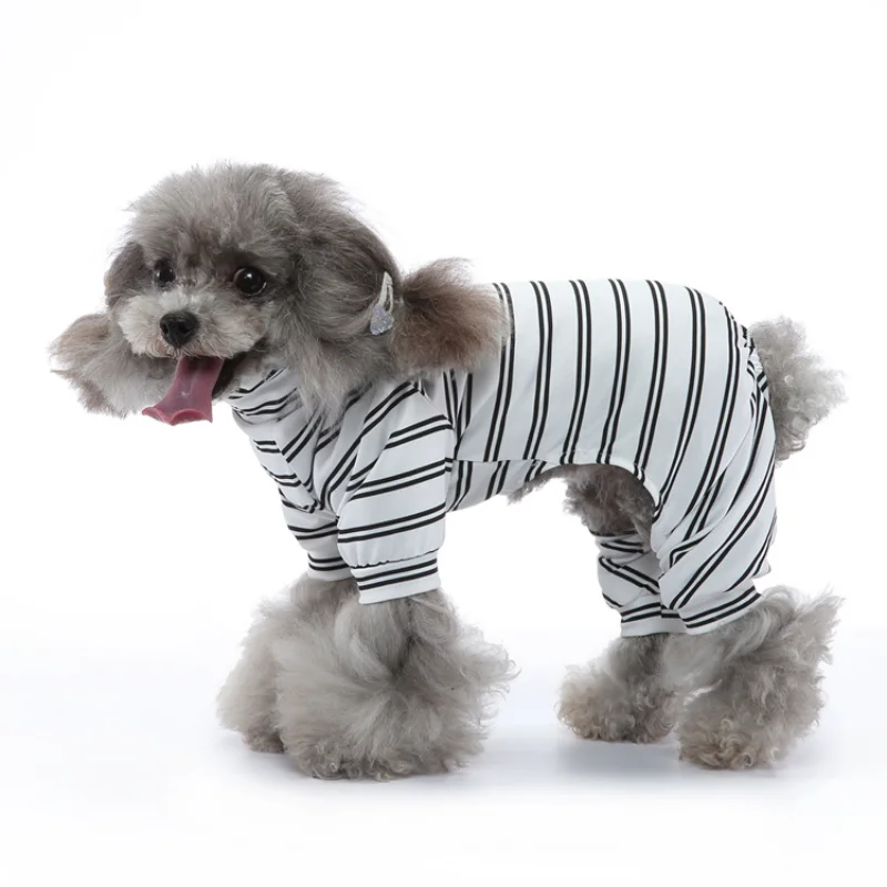 

Pet Dog Pajamas Summer Cute Clothes Breathable Pajamas for Pomeranian Corgi Teddy Puppy Outfits Chihuahua Pet Home Pajamas
